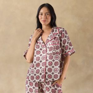 Abstract Gardens Pajama Top