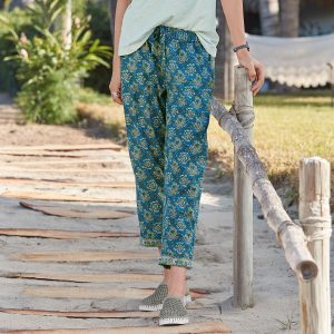 Leia Pants - L, Peacock
